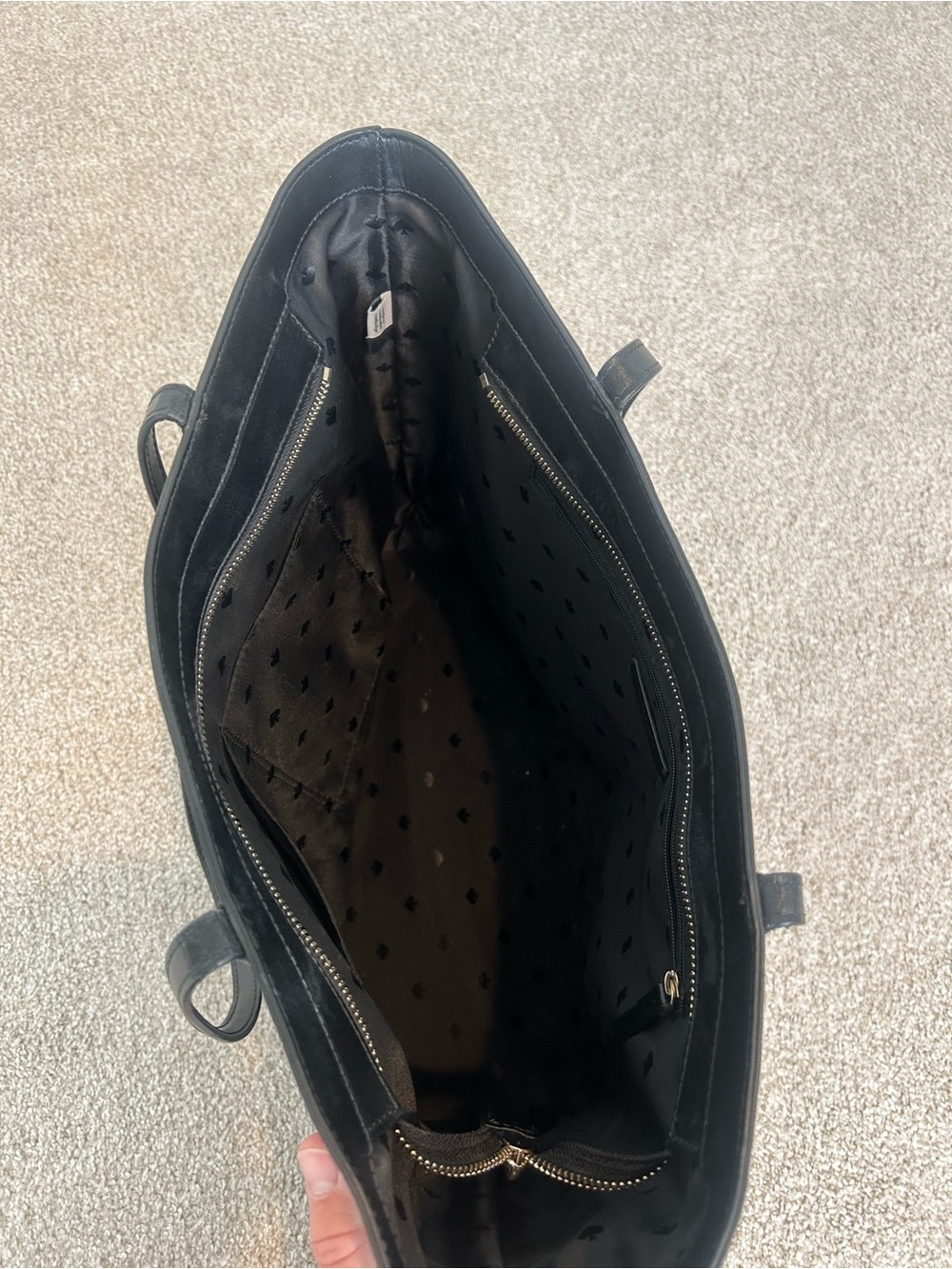 kate spade Black Leather Purse with Gold Logo - Picture 3 of 5